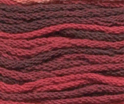 Varigated Embroidery Threads Dark Reds(48) - Click Image to Close